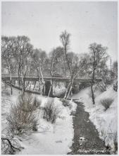 Мост через речушку Дубровенка.