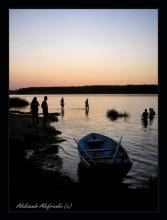 Закат на озере Гать